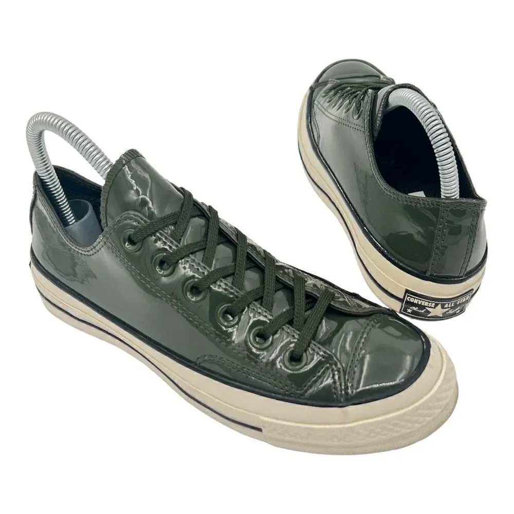 Converse Chuck 70 Green Patent Leather Ox Sneakers Women’s 7 Men 5 Unisex